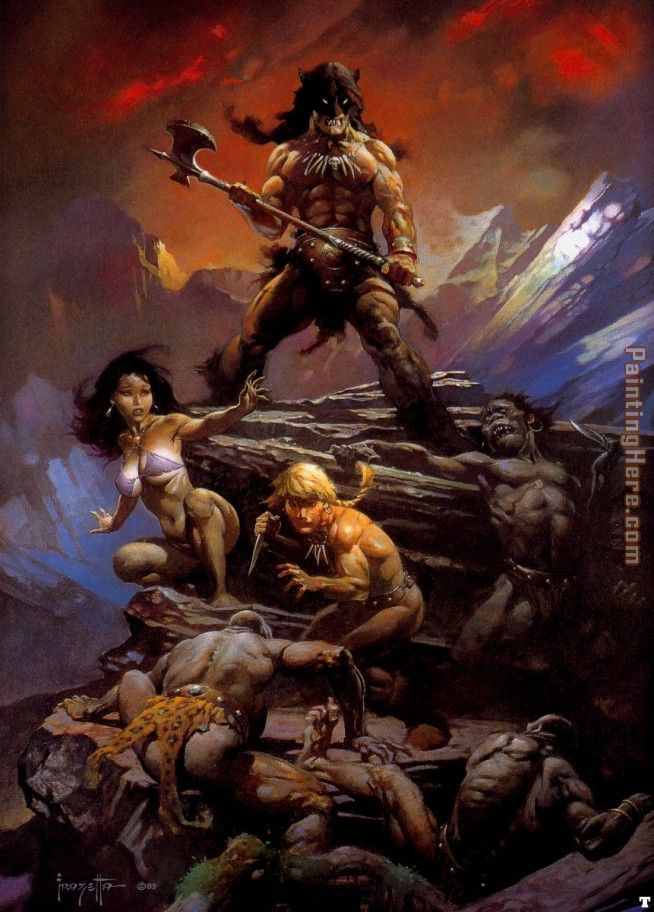 Frank Frazetta Fire and Ice Movie Poster